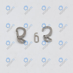 Titanium Multi-Function Keychain with Bottle Opener and Spring Hook